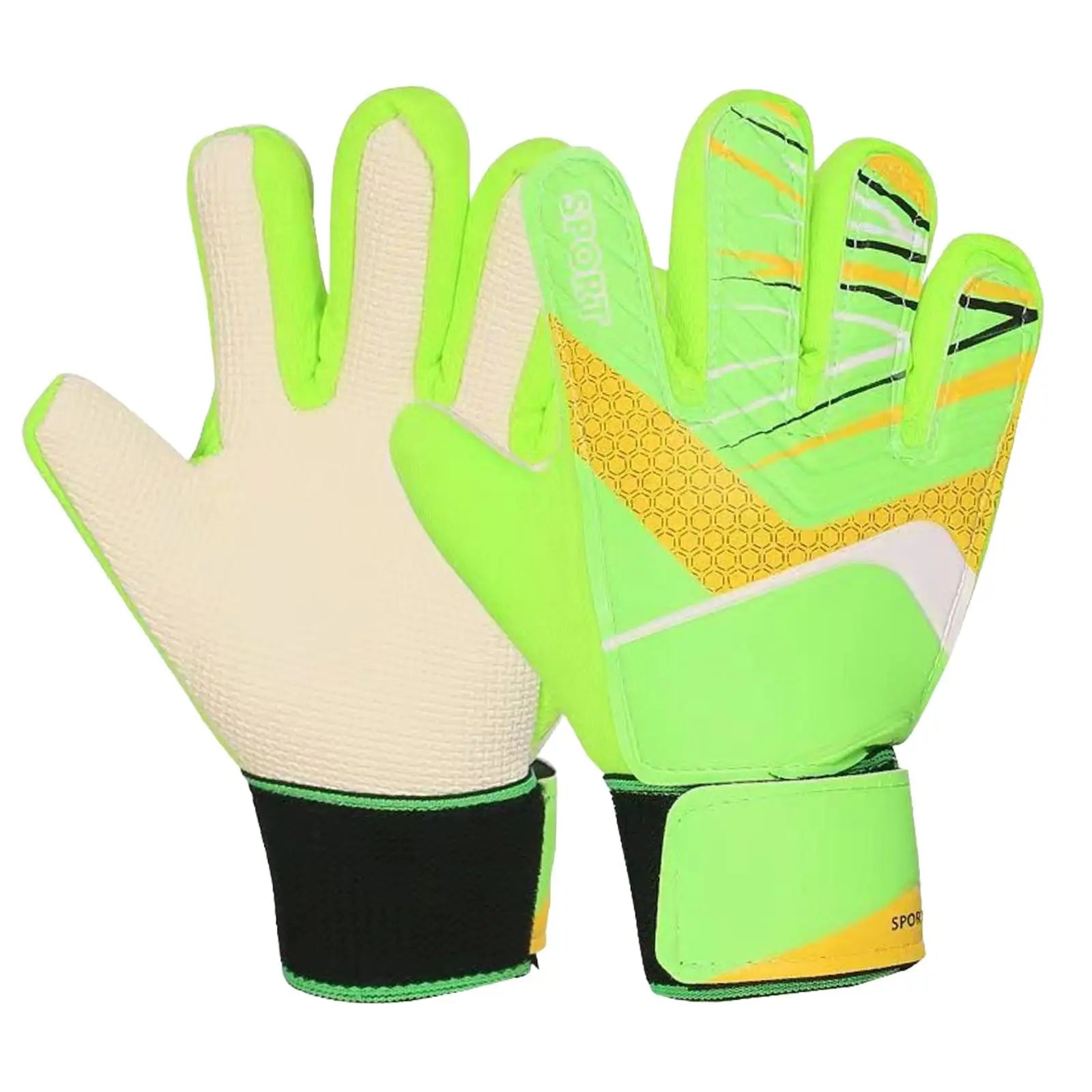 Guantes de portero de fútbol para niños Principiante Suministros deportivos de moda Regalo Niños y niñas Mitones protectores antideslizantes ligeros