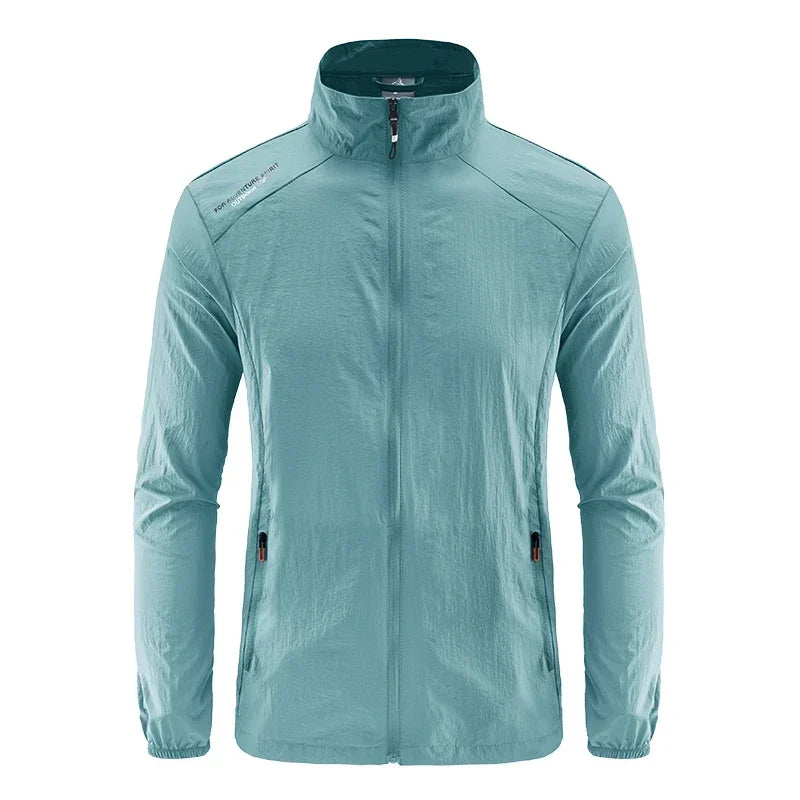 Chaquetas de Verano para Hombre Cortavientos Abrigos Masculinos Ropa Protectora Solar Chaqueta para Viajes y Camping Ciclismo Ultrafino Pesca Senderismo