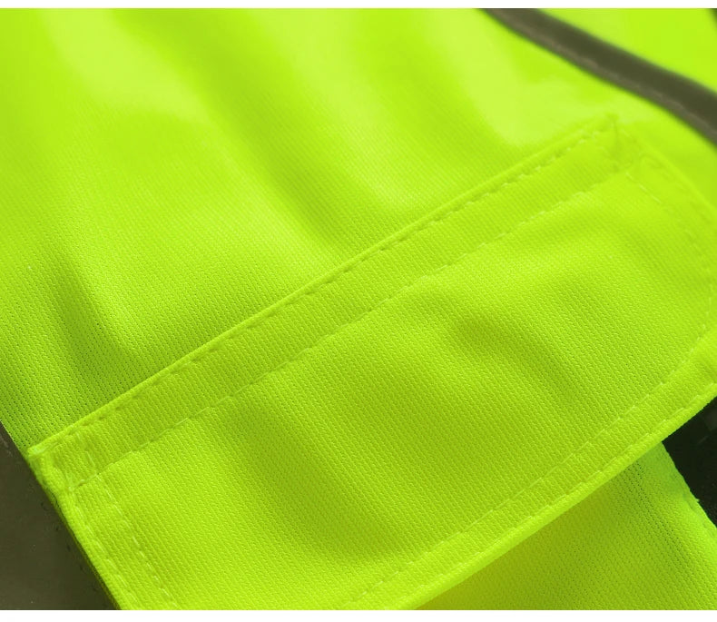 Chaleco Rojo para Hombre Chaleco de Trabajo con Múltiples Bolsillos Ropa de Trabajo de Alta Visibilidad