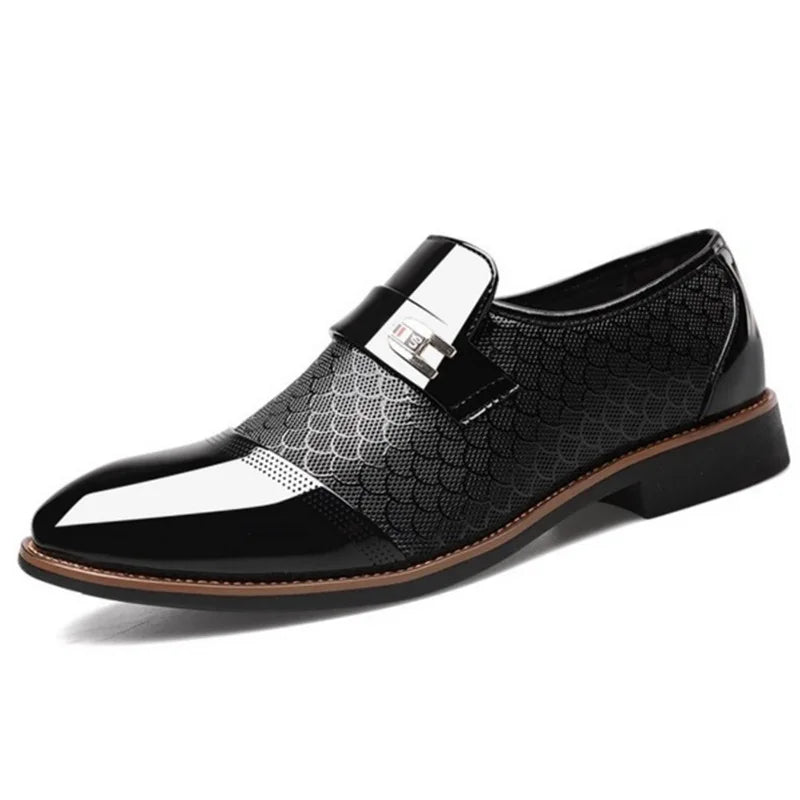 Mocasines Formales Negros Italianos – Elegantes, Estilizados y Perfectos para Bodas o Negocios