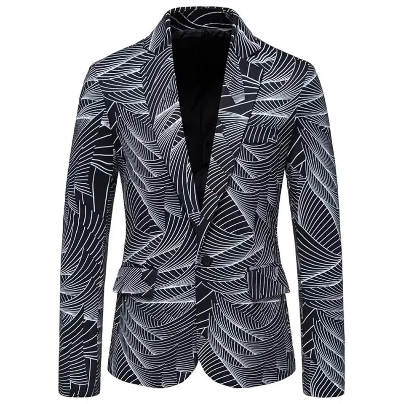 Men's casual sports jacket - Fashionable wedding, business and party suit jacket - high-end work and casual jacket