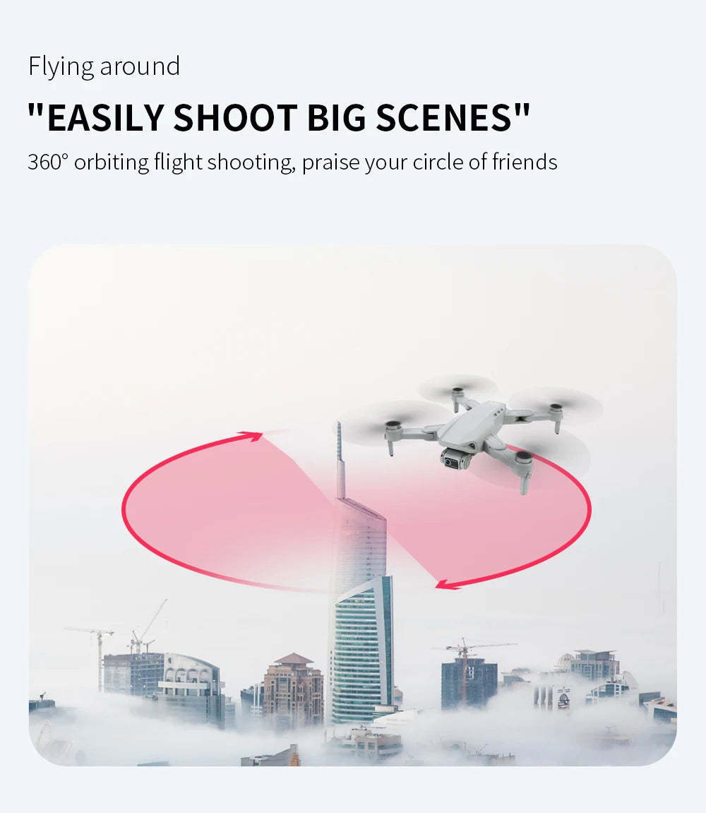 Dron L900 Pro 4K Profesional 5G GPS HD Doble Cámara Fotografía Plegable Sin Escobillas Quadcopter Distancia RC 1.2KM Drones Juguetes