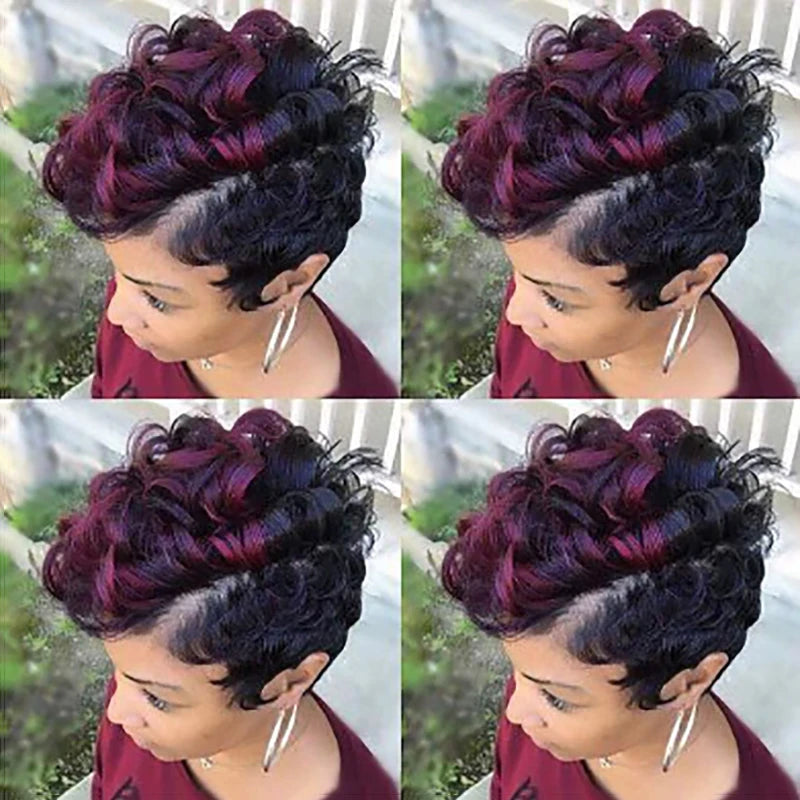 HAIRJOY Synthetic Hair Women Short Curly African American Wig