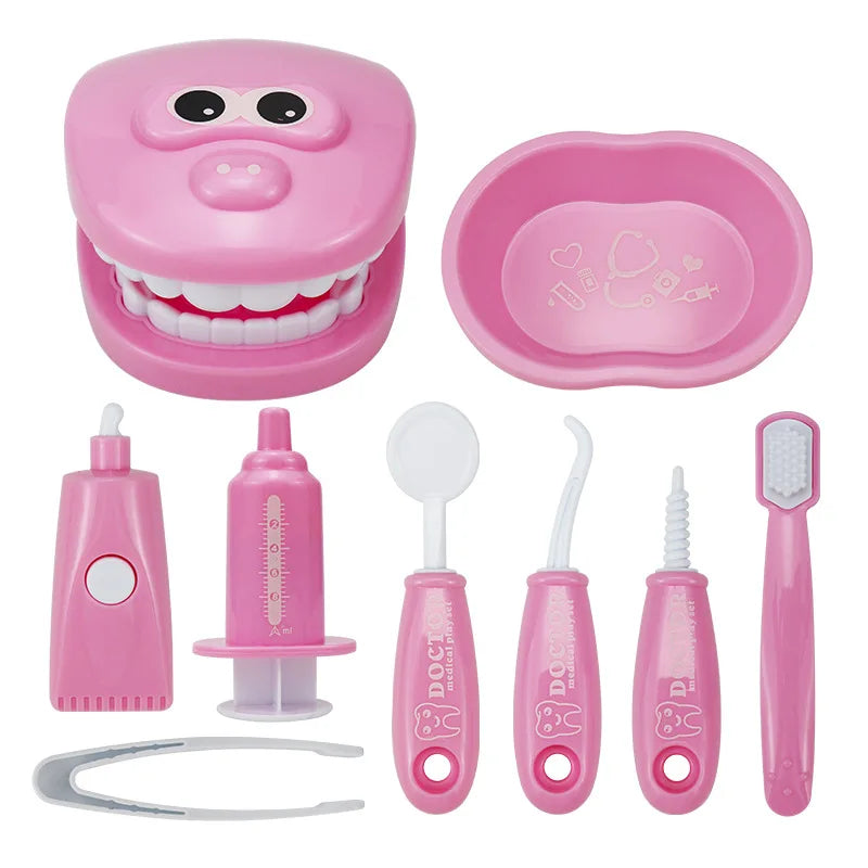 Jouets Montessori pour enfants, interaction parent-enfant pour filles et garçons, dentiste, vérification des dents, modèle de médecin, jeu de rôle, jouet d'apprentissage pour bébé et enfant