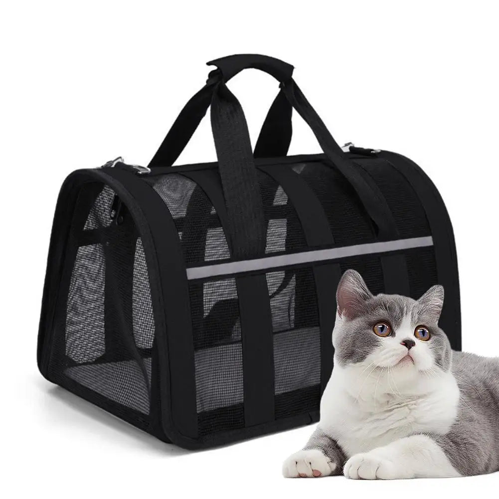 Bolsa de viaje para mascotas, equipaje aprobado por aerolíneas, bolsa de transporte para mascotas adecuada para perros, gatos y cachorros 34x24x24CM