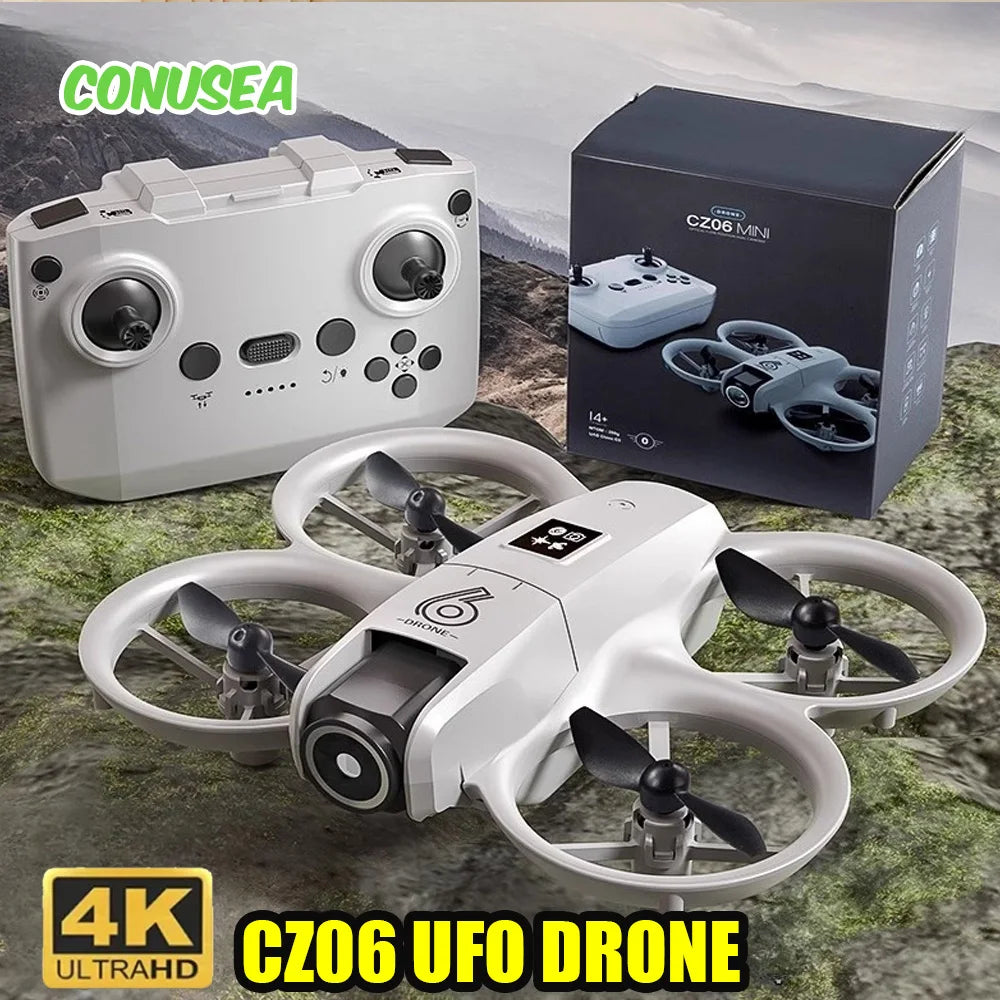 CZ06 Mini Drone 4k 480P Avion Professionnel Avion UFO FPV Wifi Drones avec Caméra Télécommande Avion Hélicoptère Léger Jouet