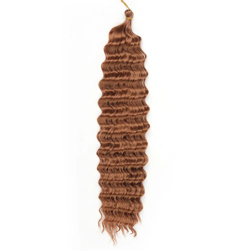 Cheveux au crochet Deep Wave, Tresse synthétique Passion Twist, Extension de cheveux bouclés afro, Tresse Water Wave Deep Twist, Cheveux Ocean Wave