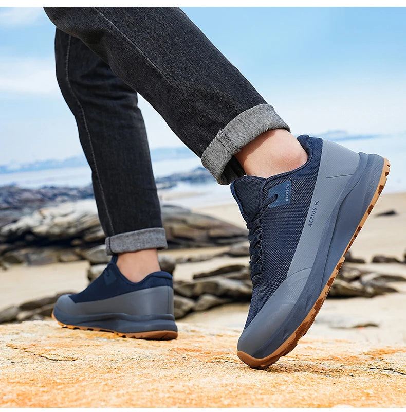 Zapatillas de senderismo, para exteriores, para caminar por la montaña, antideslizantes, informales, impermeables, de goma, resistentes al desgaste, para acampar, transpirables