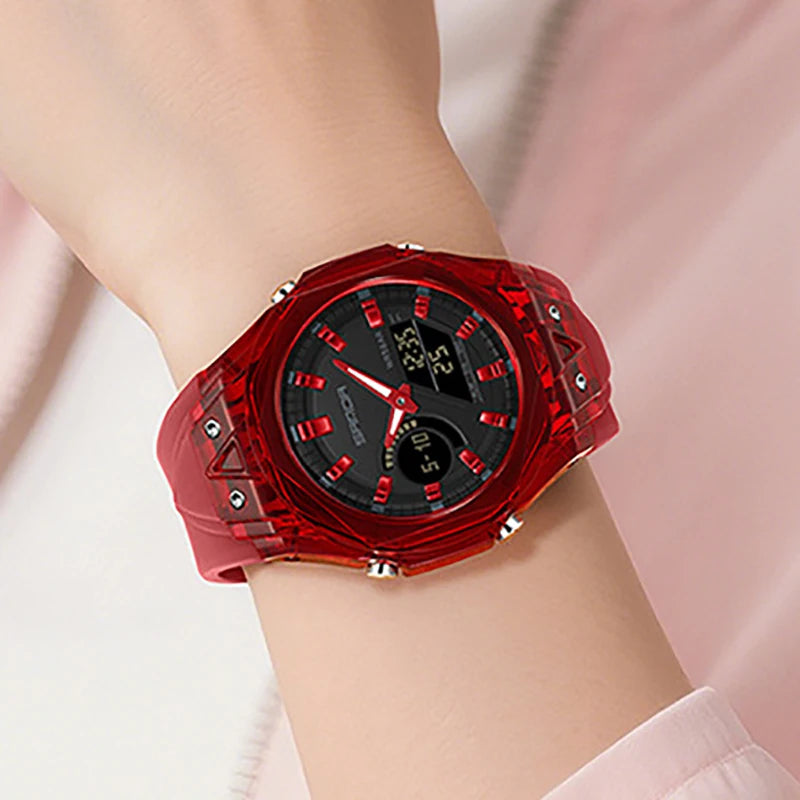 Relojes deportivos digitales para hombre, marca de lujo, relojes de pulsera de cuarzo para hombre, reloj de pulsera multifunción de doble pantalla