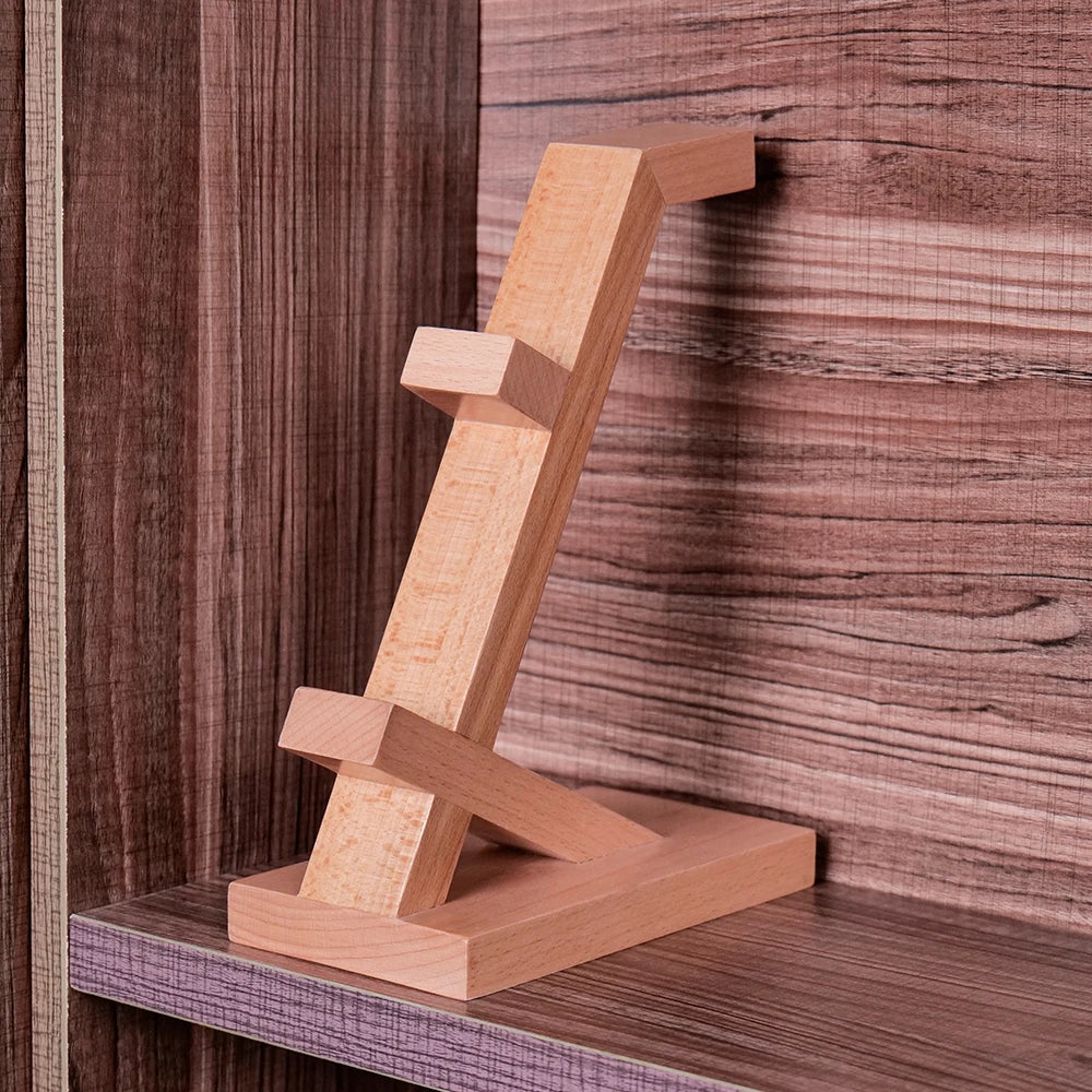 Soporte de madera para auriculares, soporte para auriculares gaming para escritorio, accesorios de gaming, regalo para AirPods, PS5, Xbox