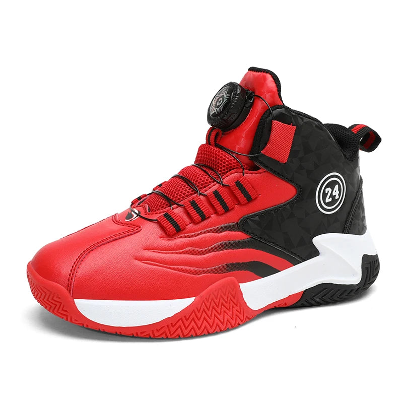 Kids’ Rotary Buckle Basketball Shoes