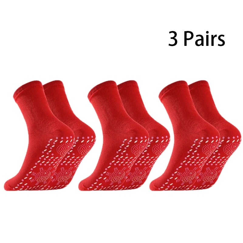 Profesjonelle sokker unisex selvoppvarmende helsesokker turmalin magnetisk terapi komfortabel pustende fotmassasje varm