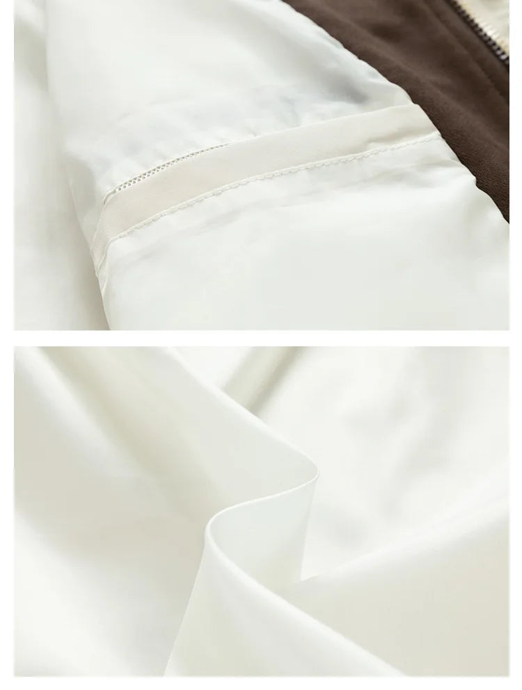 Chaqueta fina para hombre con capucha, juvenil, otoño e invierno, nuevo estilo popular, combinación de colores, uniforme de béisbol de alta gama, con capucha, casual