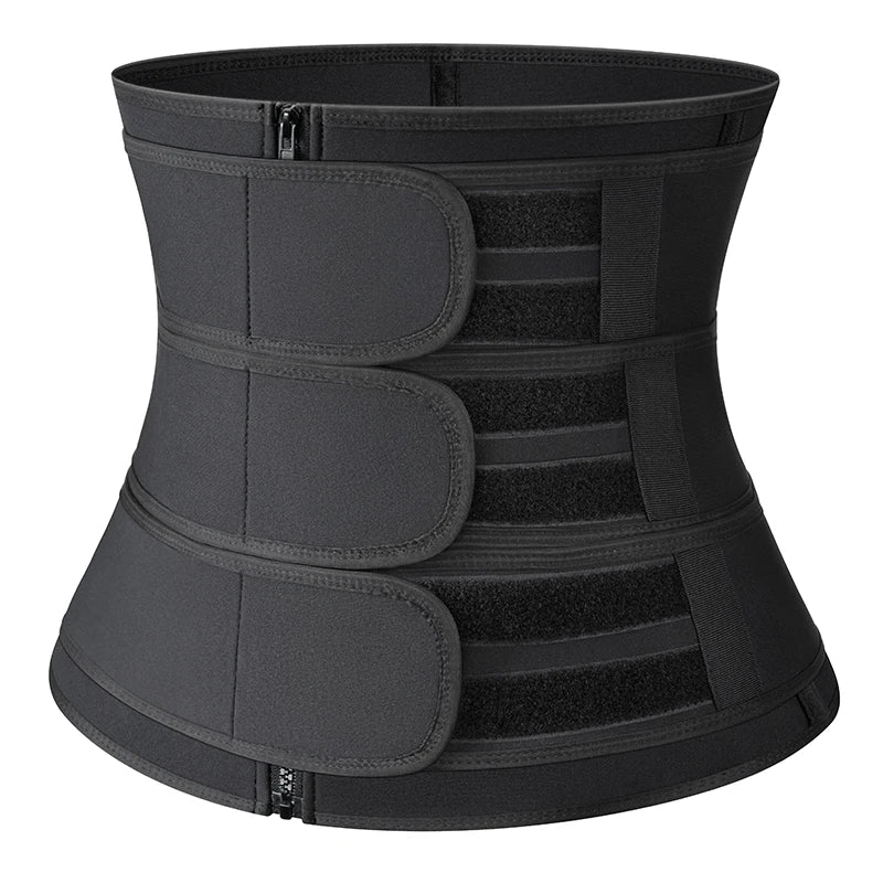 Women Waist Trimmer Tripple Belts Body Shaper Trainer Shapewear Girdle Tummy Control Slimming Fat Burning Postpartum Sheath Belt