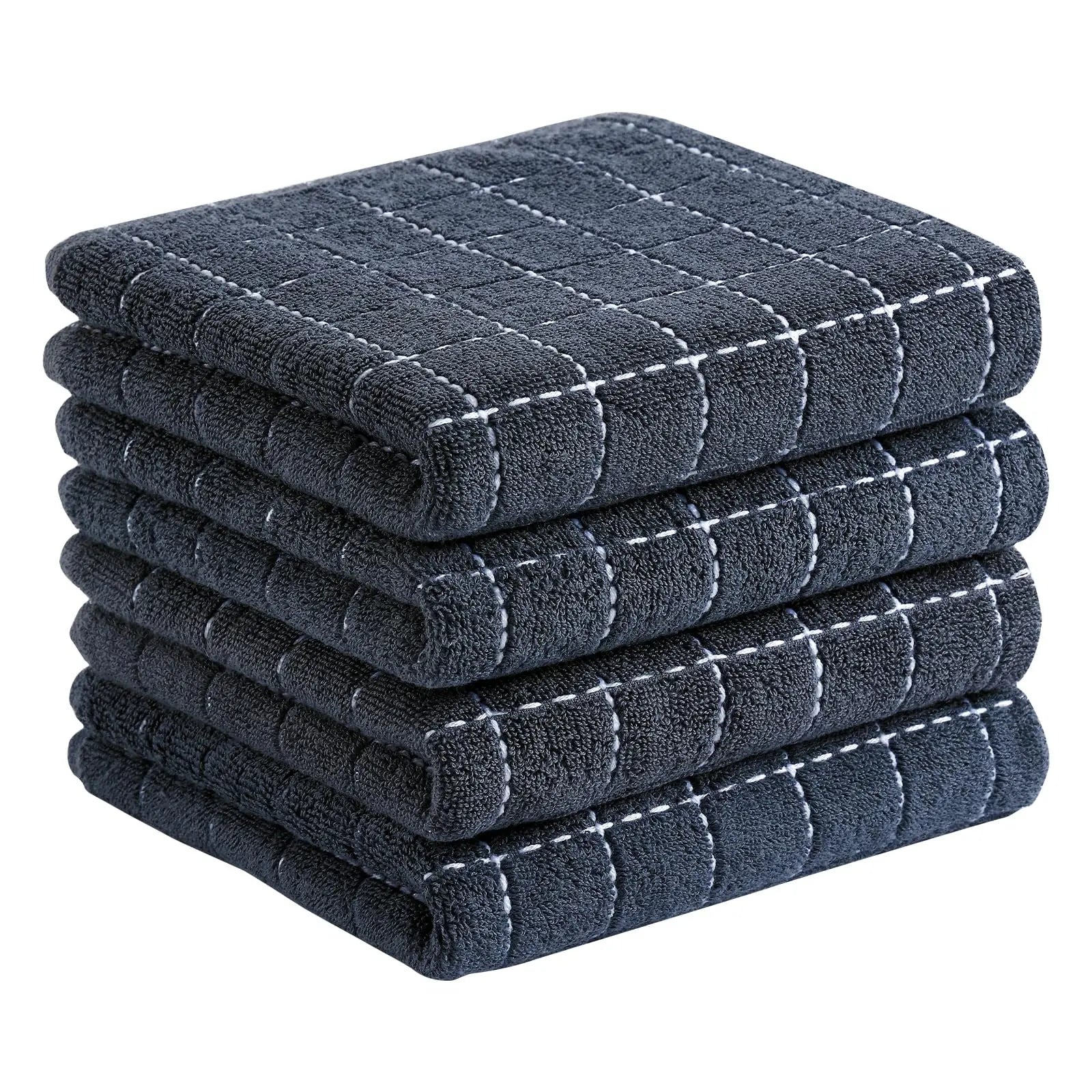 Torchons de cuisine en coton gaufré