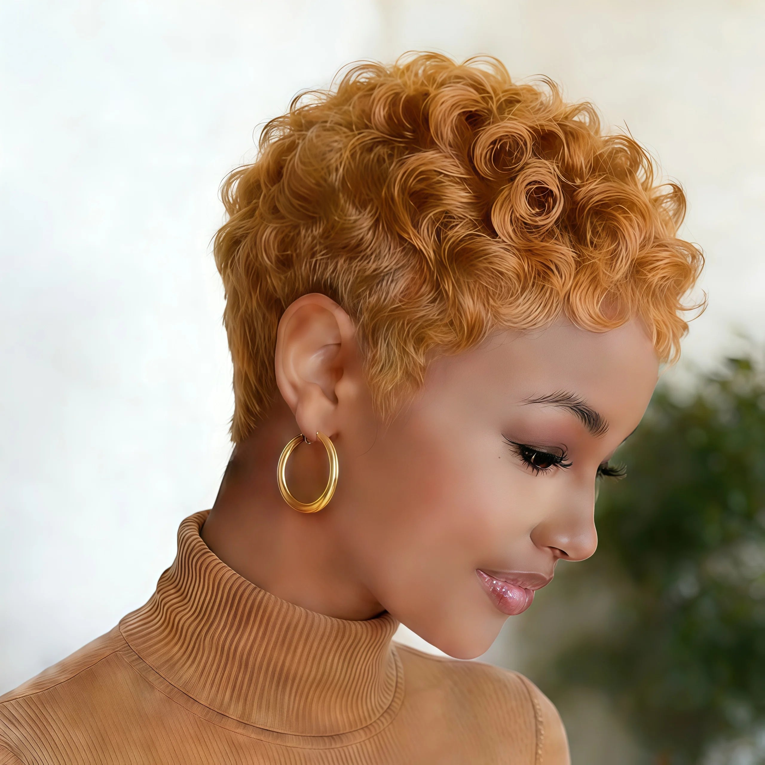 Loose Curly Pixie Cut Wig