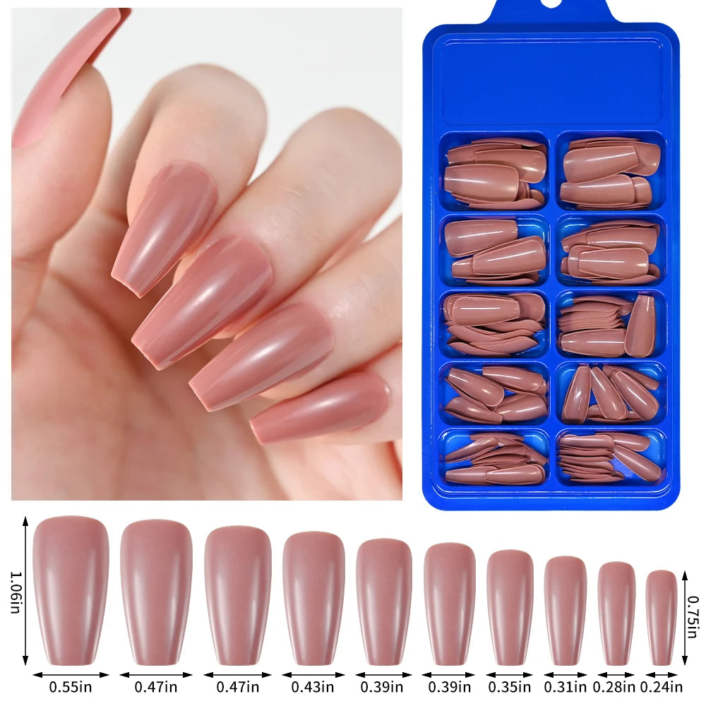 150/100/24Pcs Pink Matte French Press On Nail Tips Soft Full Cover Fake Nails Oval Almond False Nails Natural Extension Manicure