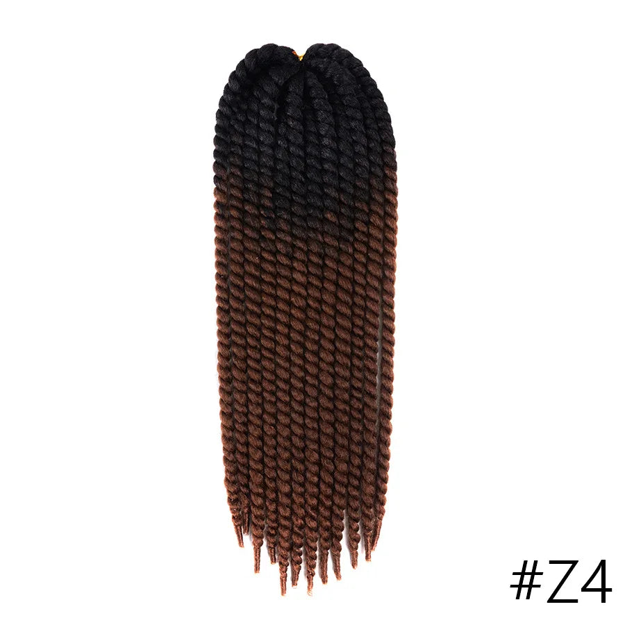 Giro Senegalés Cabello Jumbo Twist Trenzas Ganchillo Briads 22 pulgadas 120g Ombre Sintético Ganchillo Cabello Trenzado Cabello Para Mujeres Negras