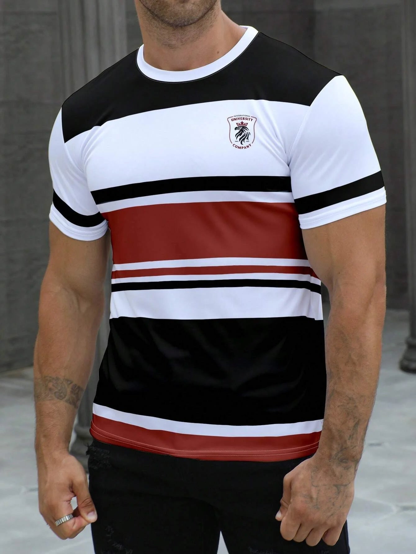 Men’s Striped Quick-Dry T-Shirt