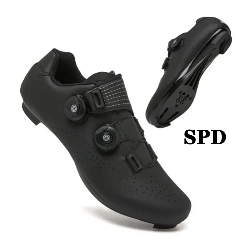Zapatillas de Ciclismo MTB de Hombre, Botas de Ciclismo de Carretera Deportivas, Zapatillas de Velocidad Planas para Competición, Zapatillas de Montaña para Senderismo, Calzado de Bicicleta, Zapatillas de Ciclismo con Pedal SPD