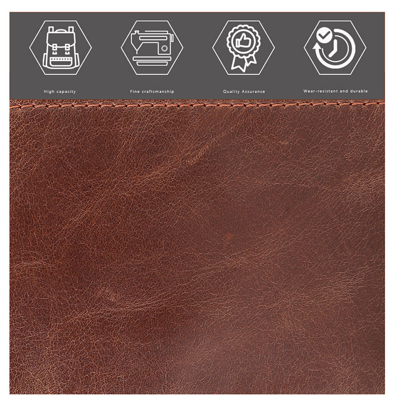 Cartera de lujo de diseño para hombre, carteras de hombre de cuero genuino, RFID de alta calidad, monedero para hombre, tarjetero, carteras vintage