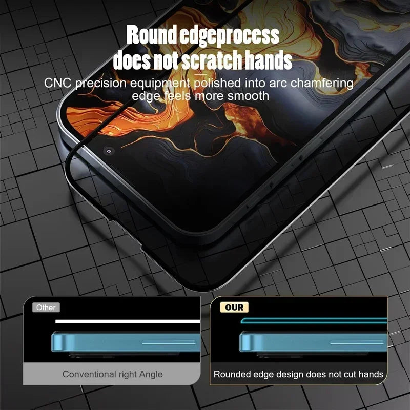 Lot de 3 films de protection d'écran de confidentialité pour iPhone 16, 12, 13, 14, 15 Pro Max, Mini, couverture complète, anti-espion, pour iPhone 11, XR, X, XS MAX, 8 Plus