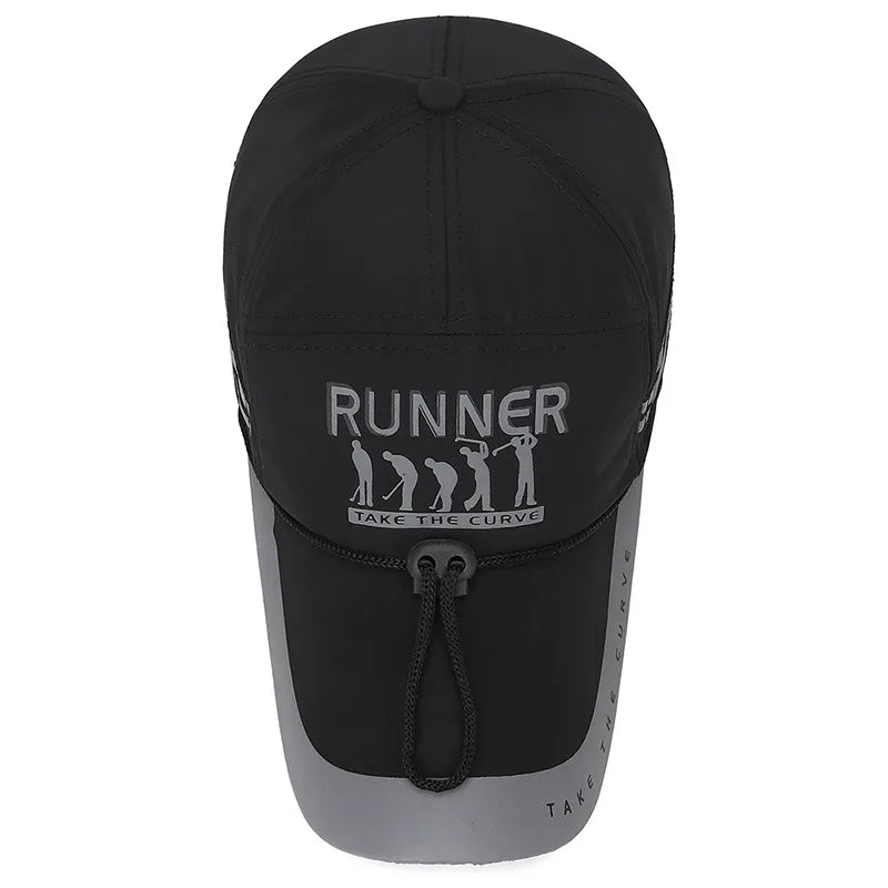 Gorra de béisbol ajustable y transpirable con visera extendida para hombre y mujer, gorra de sol con visera, gorra de béisbol snapback de moda para niños y niñas