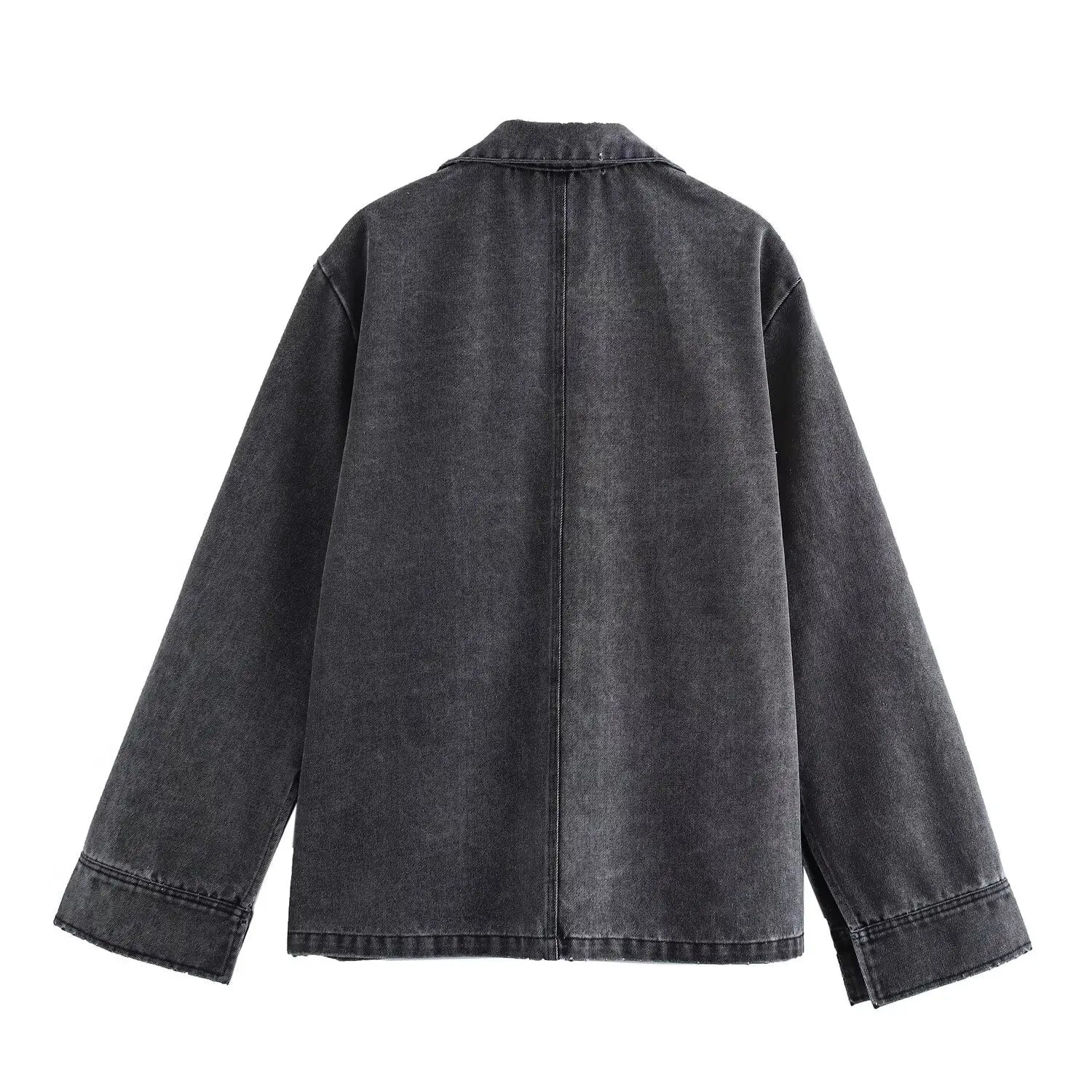 Conjuntos de Jeans Otoño 2024 para Mujer, Top Casual con Cuello Vuelto, Moda de Cintura Alta, Pantalón de Mezclilla Urbano para Mujer, Conjunto de Dos Piezas