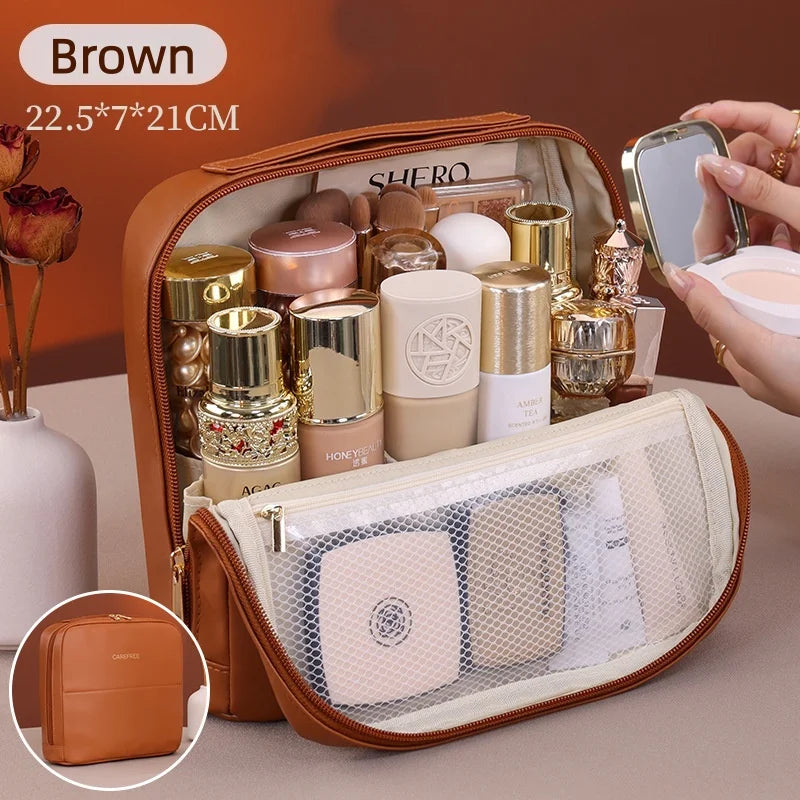 Magnetic Standing Makeup Bag