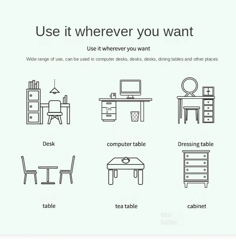 hvit musematte bærbar musematte stor spilling vanntett sklisikker PU semsket skinn skrivebordsmatte datatastatur skrivebordsmatte matter