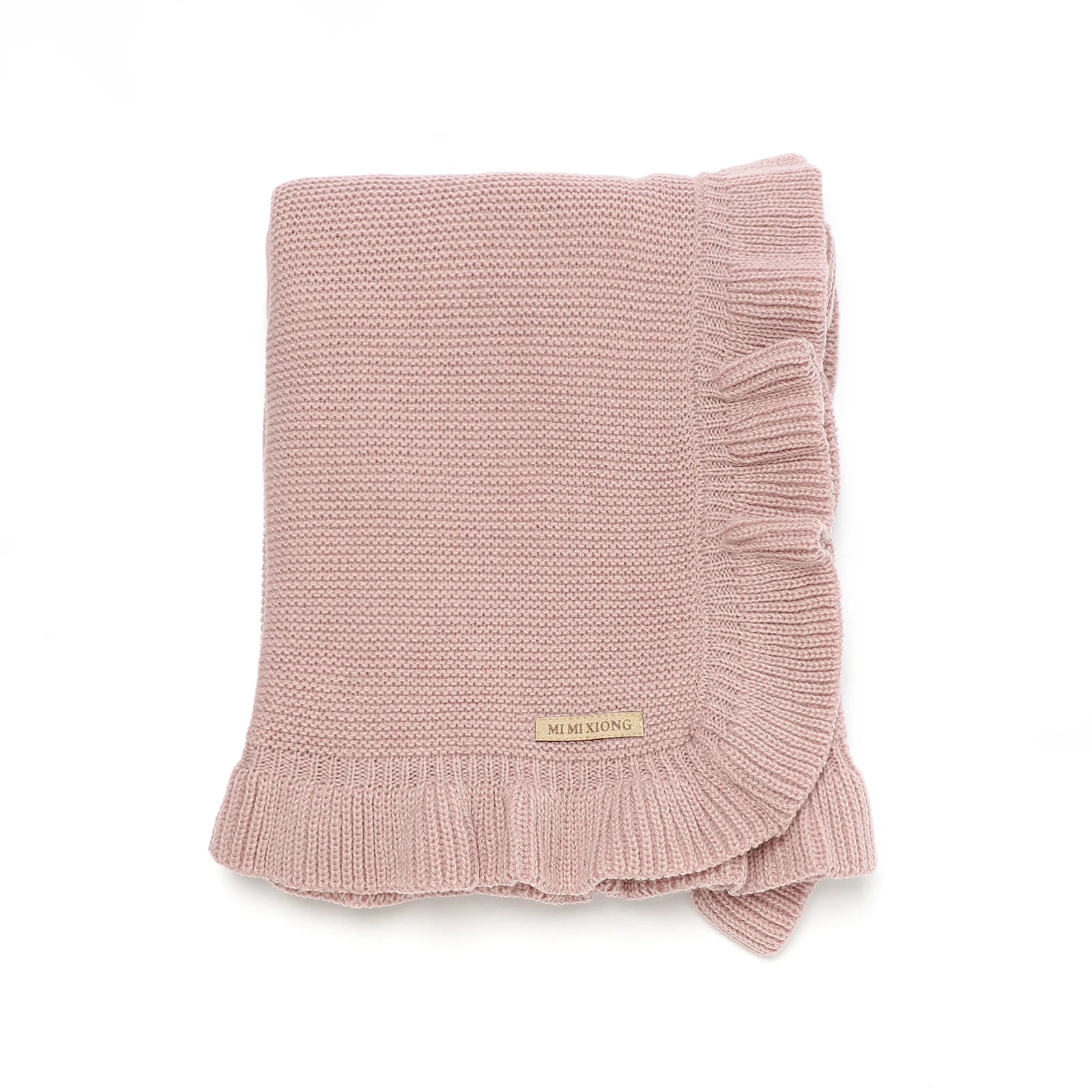 Knitted Baby Blankets Newborn Swaddle Wrap Ruffle Blankets Toddler Infant Bedding Quilt New Born Basket Stroller Blankets