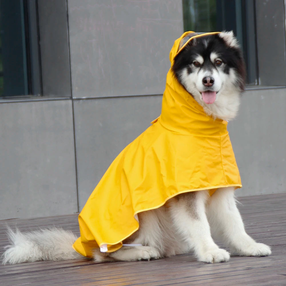 Dog Raincoat Full Coverage Belly Protection for Breeds like Shiba Inu Husky Border Collie Golden Retriever Alaskan Malamute