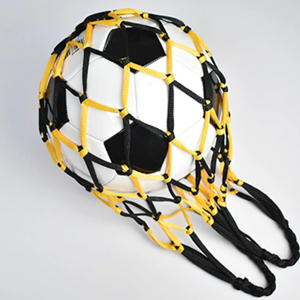 Sports Ball Holder Youth Football Self Trainer Football Net Bag Sports Mesh Equipment for Carrying Basketball Volleyball Soccer