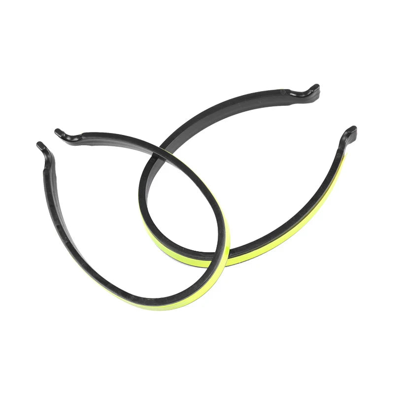 2 stk. sykkelreflekterende bukseklips sykkelutstyr buksekarabinkrok sikker kjøring reflekterende advarselsklistremerke utendørs setebelte