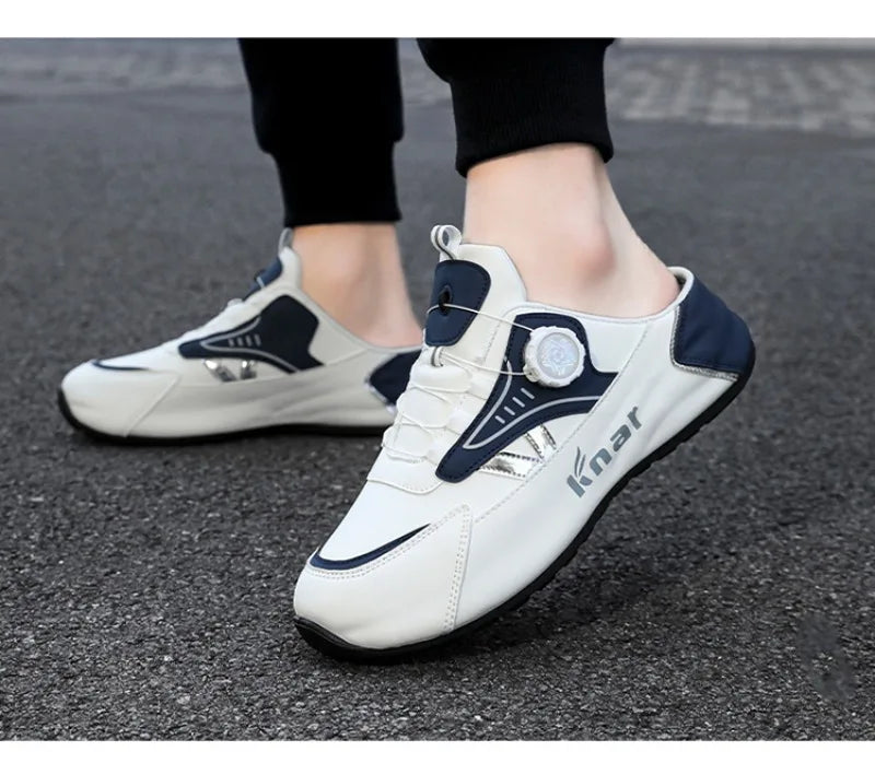 Zapatos de Hombre Moda Verano Suela Blanda Medias Pantuflas Casuales Versátiles Zapatos de Hombre de Moda Tendencia Zapatos Baotou para Exteriores