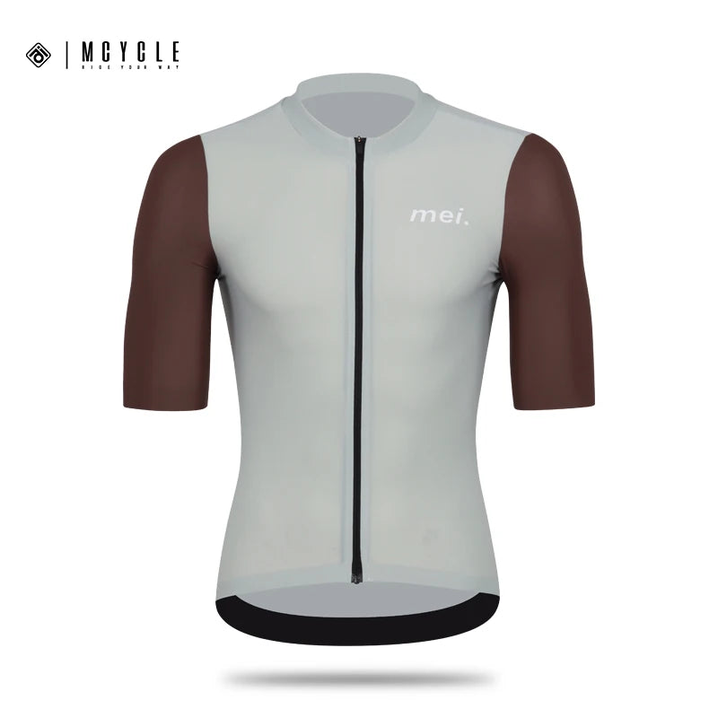 Mcycle Maillot de Ciclismo de Verano para Hombre, Camiseta de Bicicleta de Montaña Transpirable, Tops de Ciclismo de Manga Corta, Ropa de Ciclismo MTB