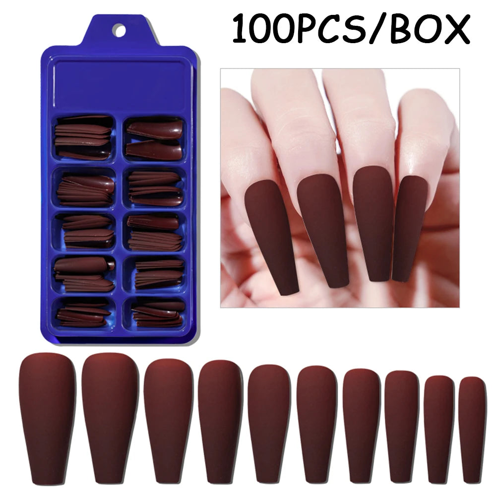 150/100/24Pcs Pink Matte French Press On Nail Tips Soft Full Cover Fake Nails Oval Almond False Nails Natural Extension Manicure