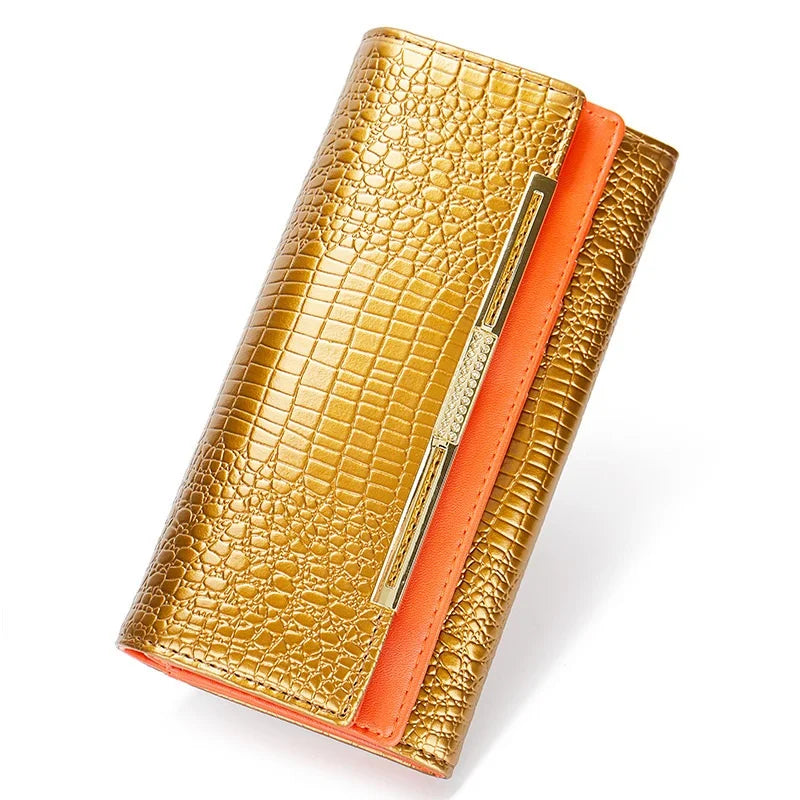 Crocodile Leather Card Holder