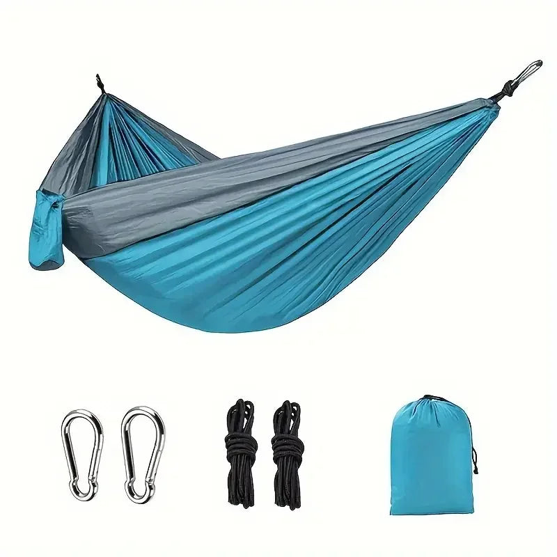 Hamaca de camping Accesorios de camping Equipo para exteriores e interiores con correas de árbol Hamacas ligeras de nailon para viajes de senderismo