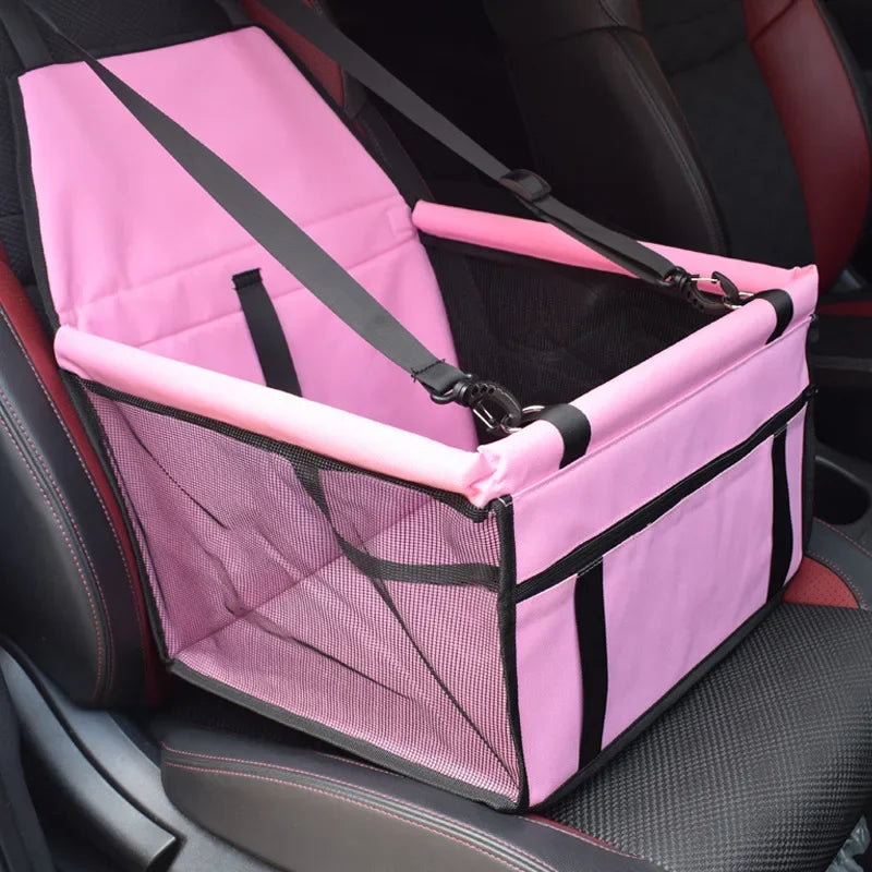 Accesorios de viaje de doble grosor Bolsas de malla colgantes plegables Suministros para mascotas Manta impermeable para perros Seguridad Bolsa de asiento de coche para mascotas