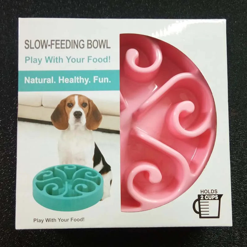 Comedero Lento para Perros, Divertido, Antideslizante, Anti-Glotón, Comederos Más Lentos, Cuenco Ecológico para Perros Grandes, Medianos, Pequeños y Cachorros