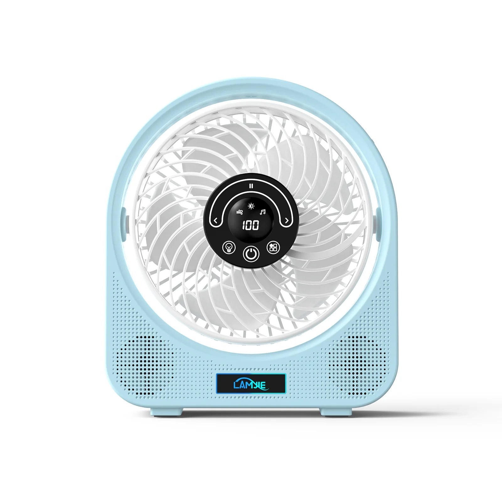 Desktop Bluetooth Music Fan Wireless Speaker USB Quiet Mini Fan for Home Office