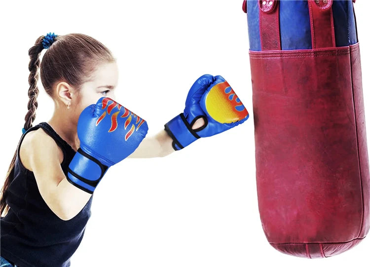 Guantes de boxeo de entrenamiento para niños Guantes de fitness de combate de Taekwondo para entrenamiento de golpes Guantes de protección de boxeo para adultos