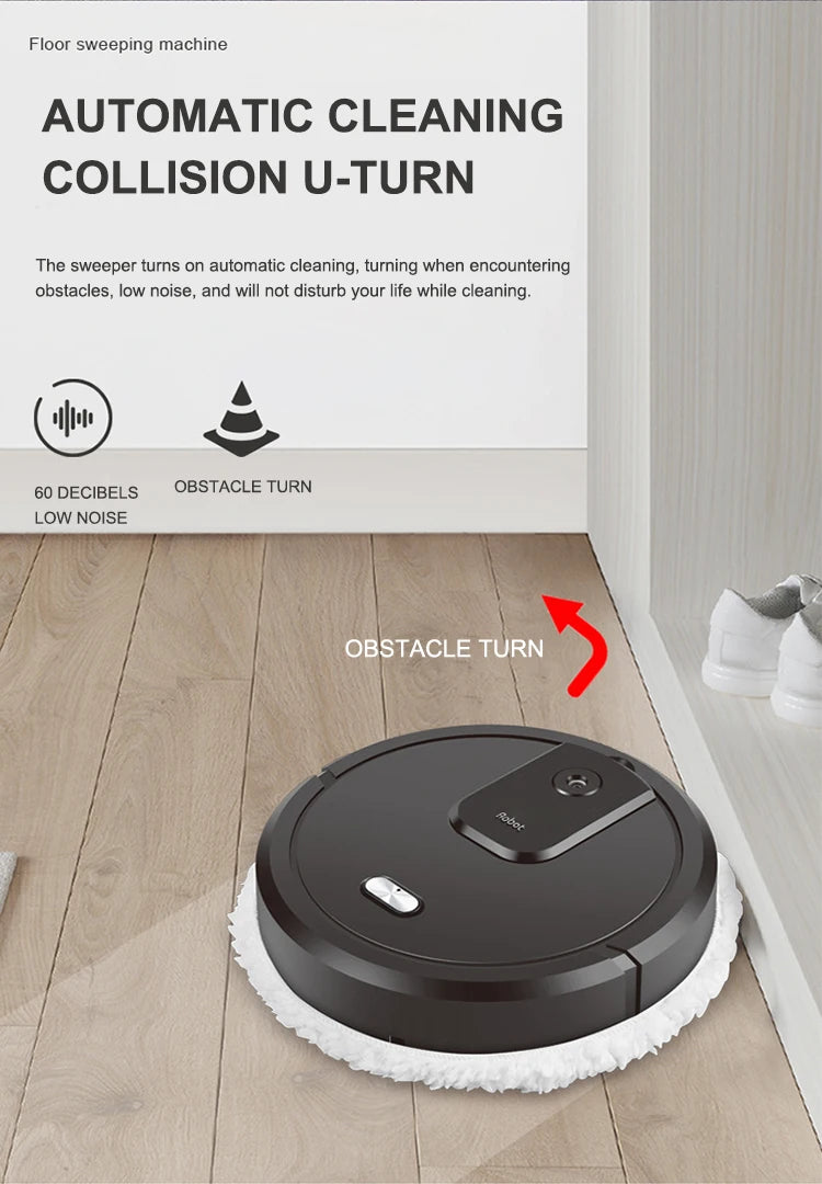 2024 Smart Sweeping and Mop Robot Vacuum Cleaner Dry and Wet Mopping Rechargeable Robot Home Appliance with Humidifying Spray