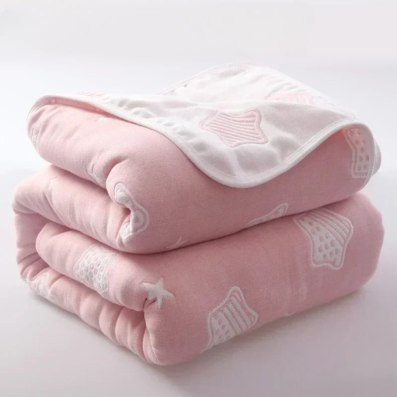 Sábana de algodón de alta calidad, edredón de toalla de gasa de seis capas, manta fresca de verano, manta para niños, manta para bebés, manta para adultos, ropa de cama