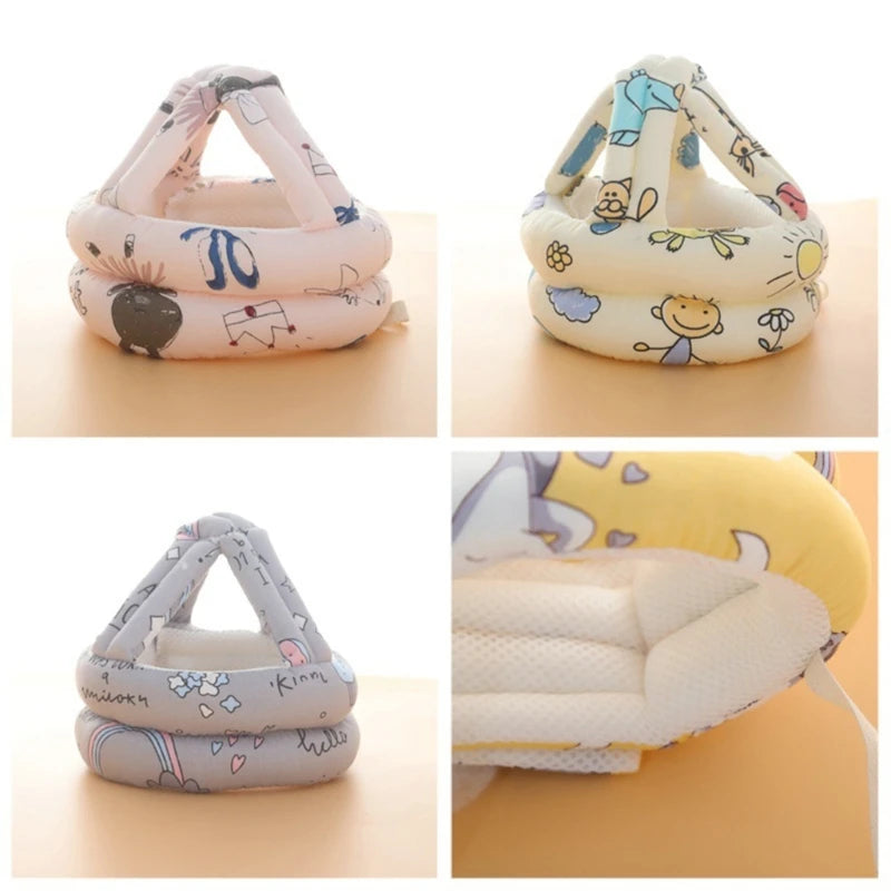 Gorro protector de cabeza para bebés, niñas y niños, para aprender a caminar, talla ajustable, protector de cabeza anticaídas, casco, protectores de cabeza para bebés