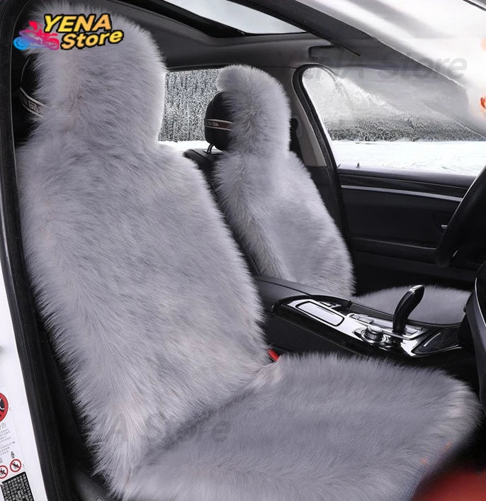 Plush Faux Sheepskin Car Seat Cover