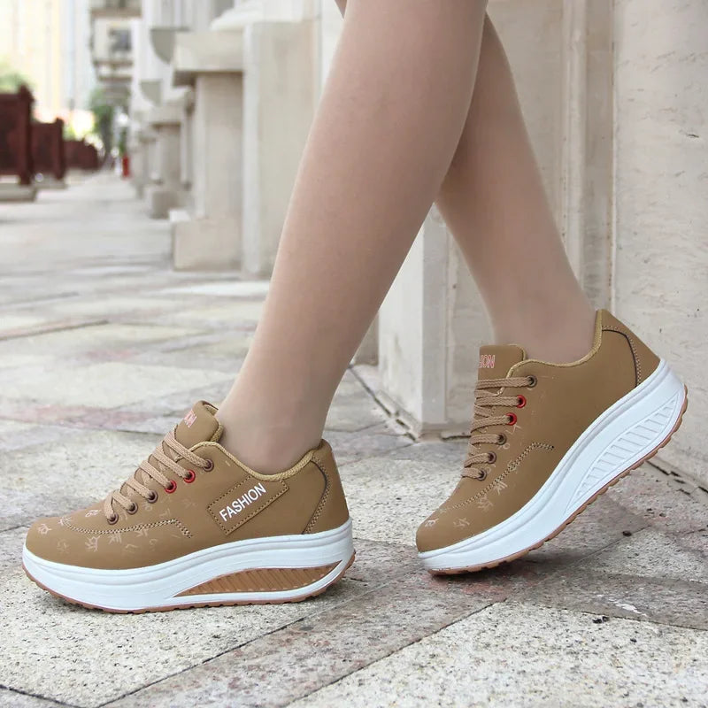 Zapatillas casual de plataforma para mujer