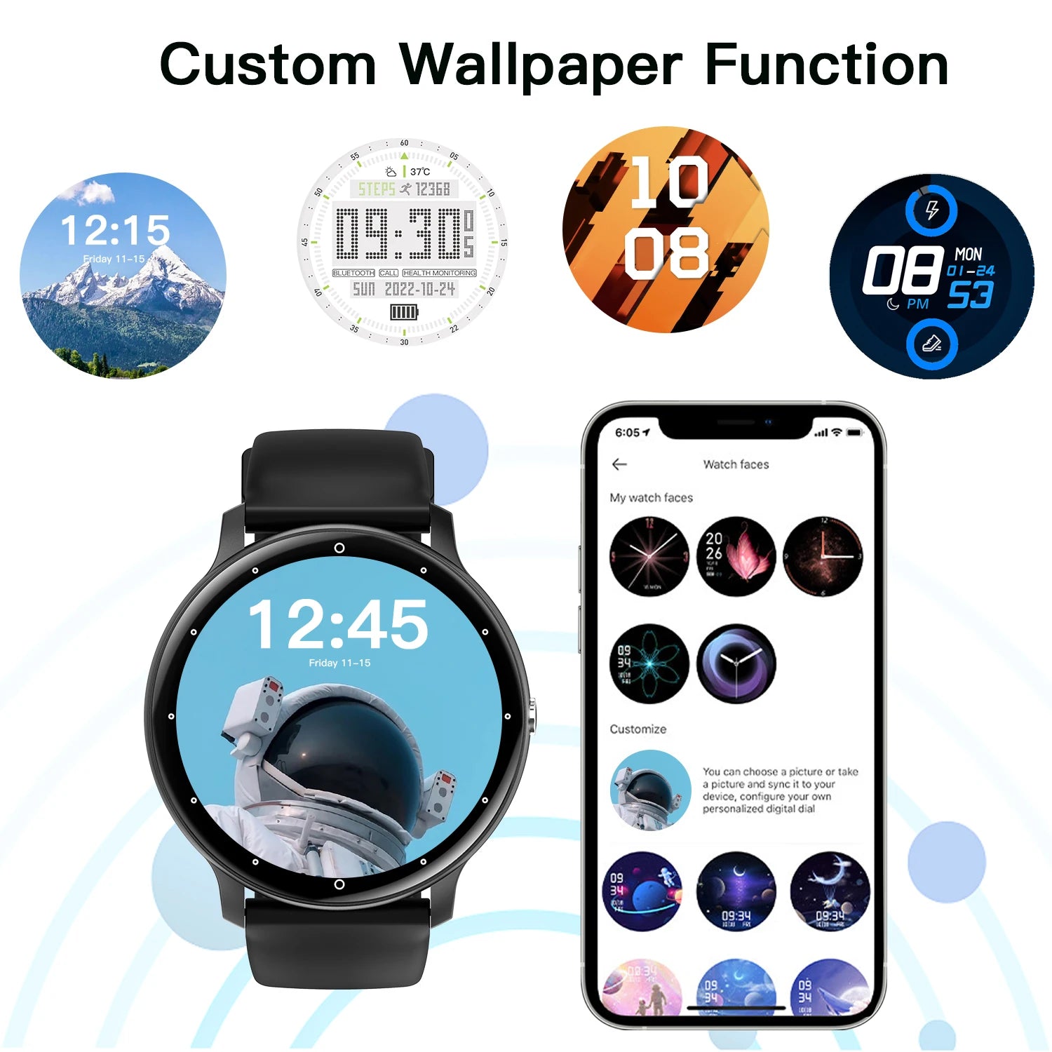 Montre connectée avec fonction d'appel