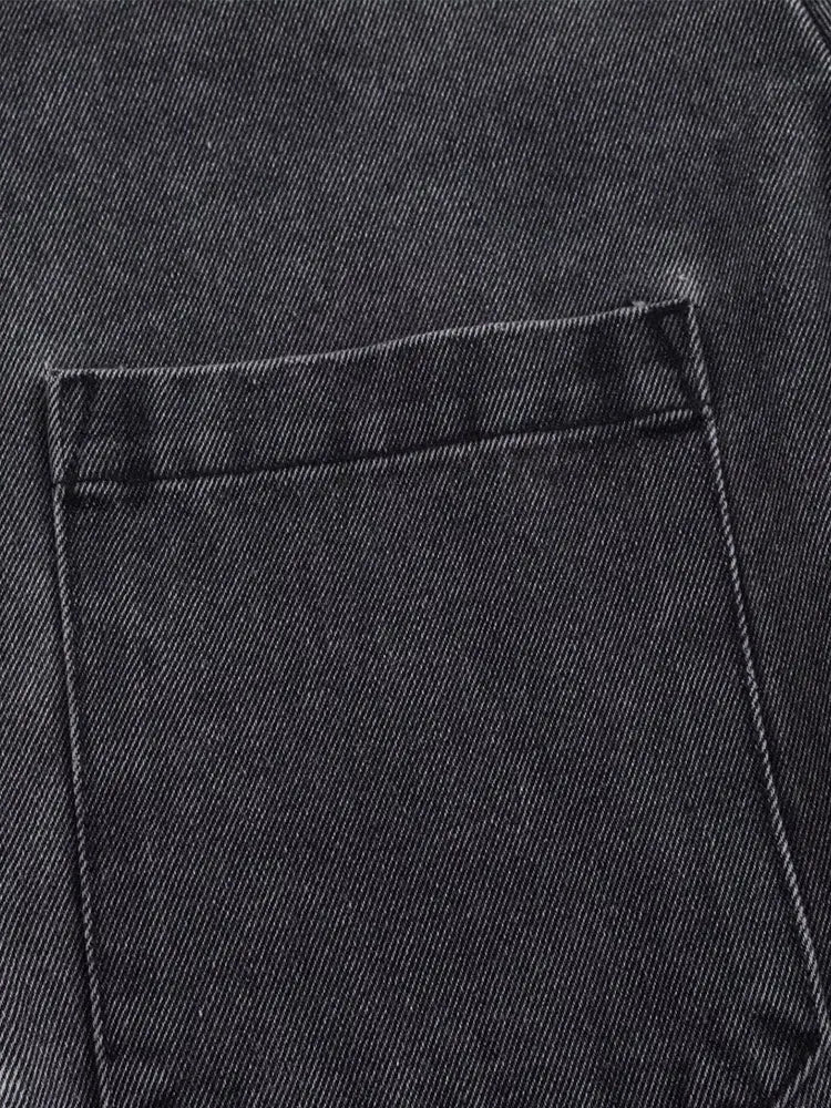 Conjuntos de pantalones anchos con cordón de otoño para mujer, 2 piezas, conjunto de blusa de mezclilla de moda para mujer, conjunto informal de dos piezas para mujer